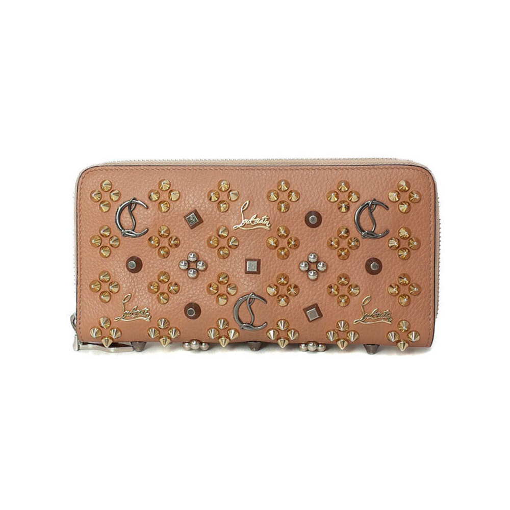 Christian Louboutin Panettone Studded Zip Around Long Wallet